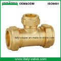 OEM &amp; ODM Quality Brass Compression Reducer Tee (AV70028)